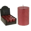 Badaboum Bougie Cylindrique Rouge 10Cm Hot