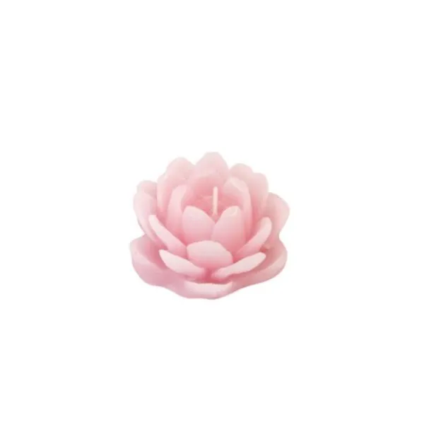 Badaboum Bougie Déco Forme Lotus Rose Best