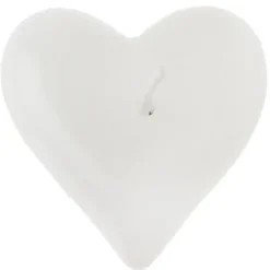 Badaboum Bougie Flottante Coeur Blanc X 2 Pi Ces