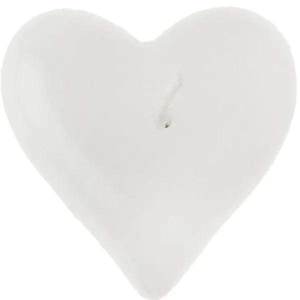 Badaboum Bougie Flottante Coeur Blanc X 2 Pi Ces