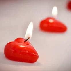 Badaboum Bougie Flottante Coeur Rouge X 2 Pi Ces