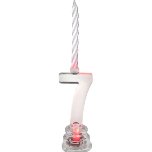 Outlet Bougie Led Anniversaire Chiffre 7 Theme Joyeux Anniversaire