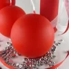 Badaboum Bougie Mariage Boule Rouge 6Cm Discount