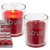 Badaboum Bougie Mariage Rouge Avec Strass Love