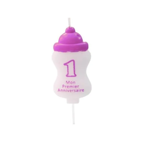 Best Bougie Mon Premier Anniversaire Rose Theme Joyeux Anniversaire