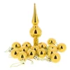 Badaboum Boule De Noel Avec Cimier Or X 14 Pi Ces New