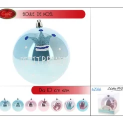 Badaboum Boule De Noel Enfant Mon Premier Noel Rose 10 Cm Discount