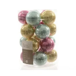 Badaboum Boule De Noel Pastel Multicolore 6Cm X 20 Pi Ces Discount