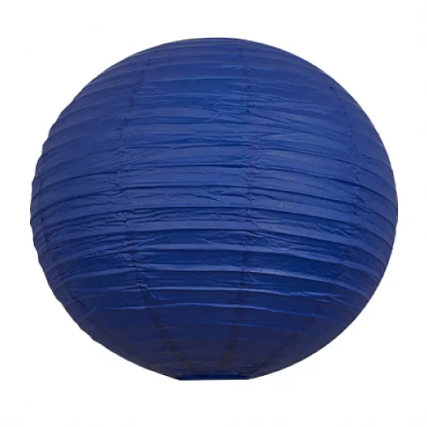 Badaboum Boule En Papier Lampion Bleu Marine 30 Cm X 2 Pi Ces New