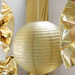 Badaboum Boule En Papier Lampion M Tallis E Or 50 Cm
