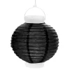 Badaboum Boule Japonaise Noir Lanterne Avec Led 20Cm