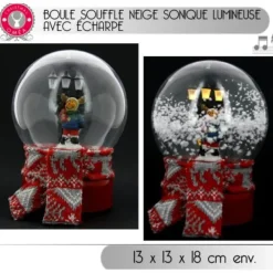 Badaboum Boule Souffle Neige Sonique Lumineuse Avec Echarpe Sale