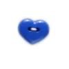 Badaboum Bouton Fantaisie Coeur Bleu 15Mm X 3 Pi Ces