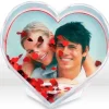 Badaboum Cadre Photo Mariage En Forme De Coeur