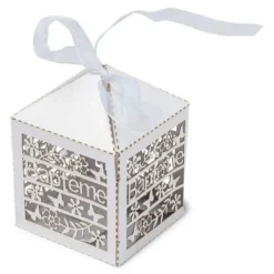 Online Cage A Papier Bapt Me Blanche X 10 Pi Ces Theme Bapteme