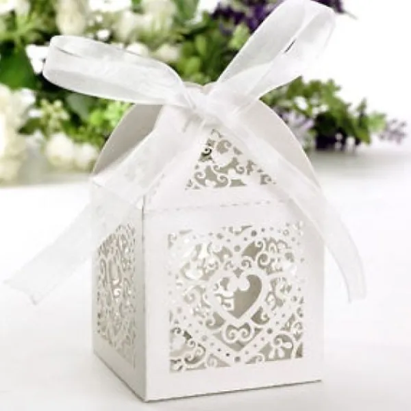 Badaboum Cage A Papier Mariage Avec Coeur X 20 Pi Ces