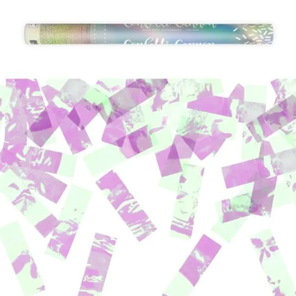 Badaboum Canon Confettis Blanc Iris 60Cm