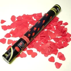 Badaboum Canon Confettis Coeur Rouge 80 Cm