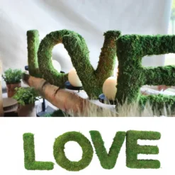 Badaboum Centre De Table 4 Lettres Love En Mousse Verte 20Cm