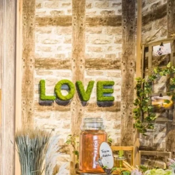 Badaboum Centre De Table 4 Lettres Love En Mousse Verte 20Cm