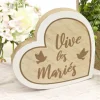 Badaboum Centre De Table Coeur Vive Les Mari S Naturel