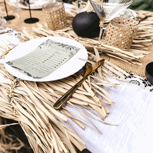 Badaboum Centre De Table Mariage Feuille De Palmier 40 Cm X 1M Discount