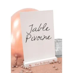 Badaboum Centre De Table Menu Vive Les Mari S Rose Gold