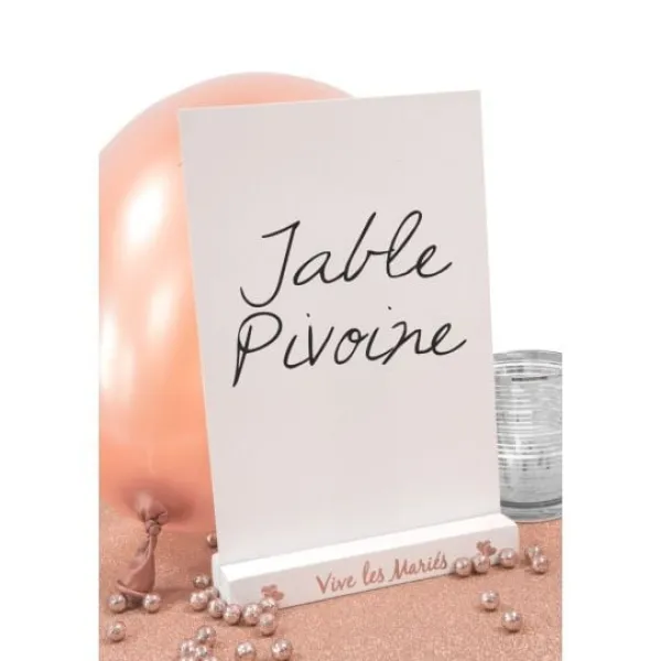 Badaboum Centre De Table Menu Vive Les Mari S Rose Gold