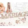 Badaboum Centre De Table Mot Mariage M Tallis Rose Gold