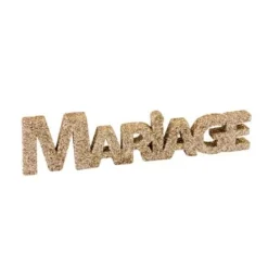 Badaboum Centre De Table Mot Mariage Paillett Rose Gold