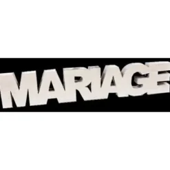 Badaboum Centre De Table Mot Mariage En Bois