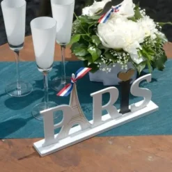 Badaboum Centre De Table Mot Paris En Bois