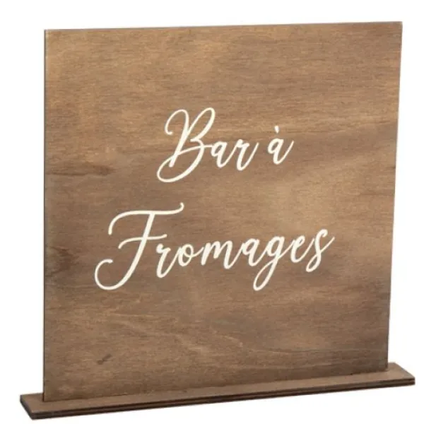 Badaboum Centre De Table Pancarte Bar Fromages