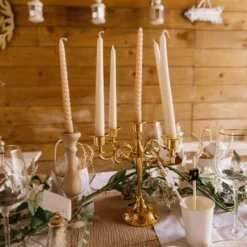 Badaboum Chandelier Woodie En Bois Et Or