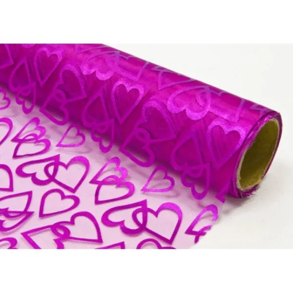 Badaboum Chemin De Table Coeur Fuchsia New
