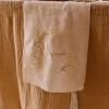 Clearance Chemin De Table Communion Mousseline Blanc Liser Vegetal Or Theme Communion