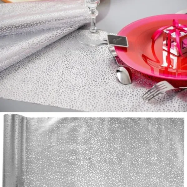 Hot Chemin De Table Dentelle Argent Theme Dentelle
