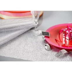 Hot Chemin De Table Dentelle Argent Theme Dentelle