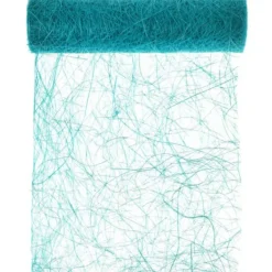Badaboum Chemin De Table En Abaca Turquoise 30Cm Online