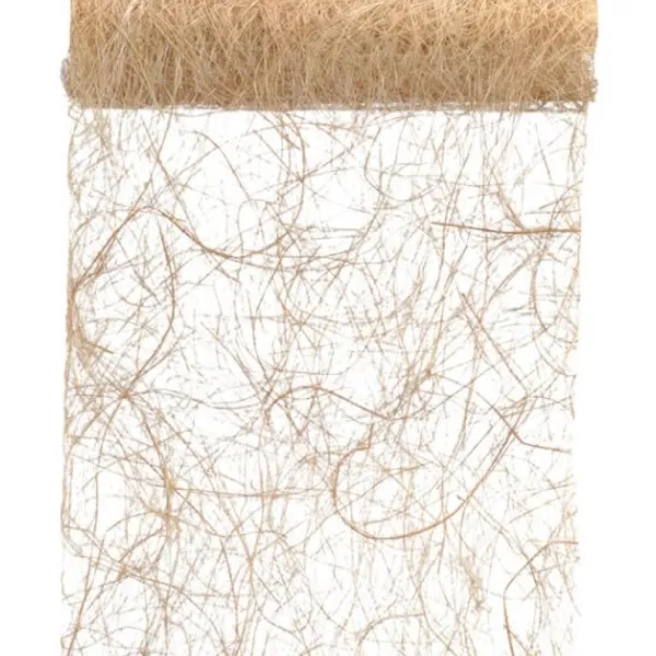Badaboum Chemin De Table En Abaca Naturel 30Cm New
