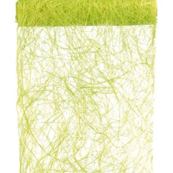 Badaboum Chemin De Table En Abaca Vert Anis 30Cm Clearance