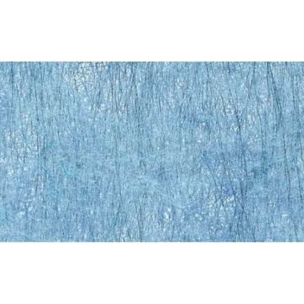 Badaboum Chemin De Table En Abaca Turquoise Cheveux D'Ange New