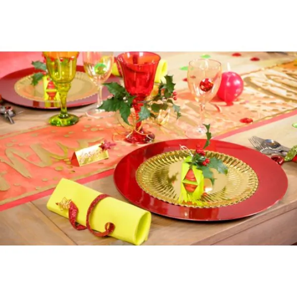 Badaboum Chemin De Table En Tissu Intiss Blanc 30Cm X 10M