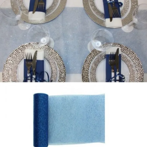 Badaboum Chemin De Table En Tulle Paillet Clearance