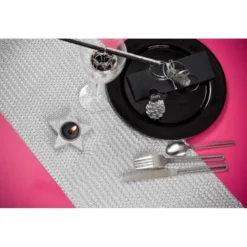 Badaboum Chemin De Table Fantaisie Argent 30Cm X 5 M Tres Sale
