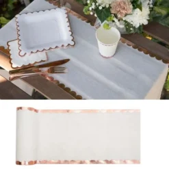 Badaboum Chemin De Table Festonn Rose Gold
