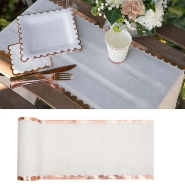 Badaboum Chemin De Table Festonn Rose Gold