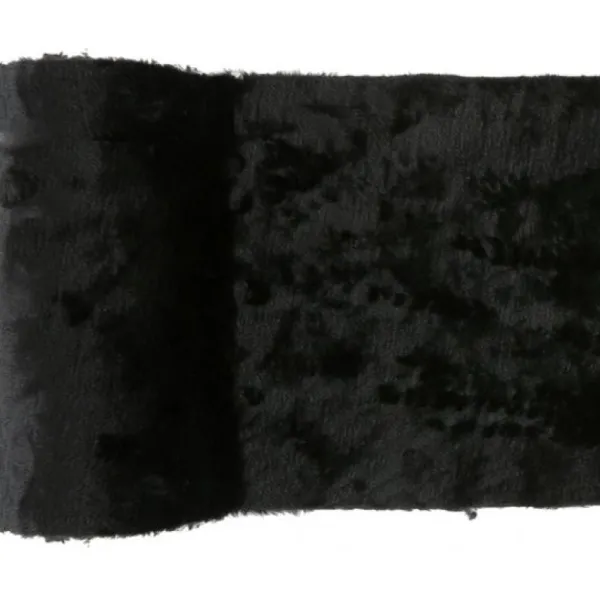 Badaboum Chemin De Table Fourrure Noir Outlet