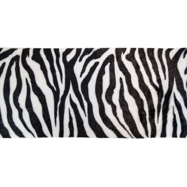 Badaboum Chemin De Table Fourrure Zebre Discount