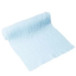 Badaboum Chemin De Table Gaze De Coton Bleu Ciel Hot